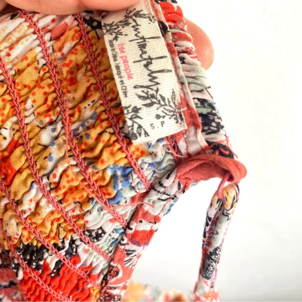 Free people through the vine maxi dress Size Small orange - Picture 14 of 16